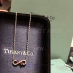 AAA Replica Tiffany Red Sapphire Necklace In Silver